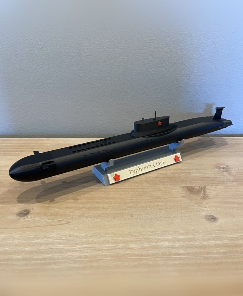Typhoon Class Submarine (Red October) 3d model