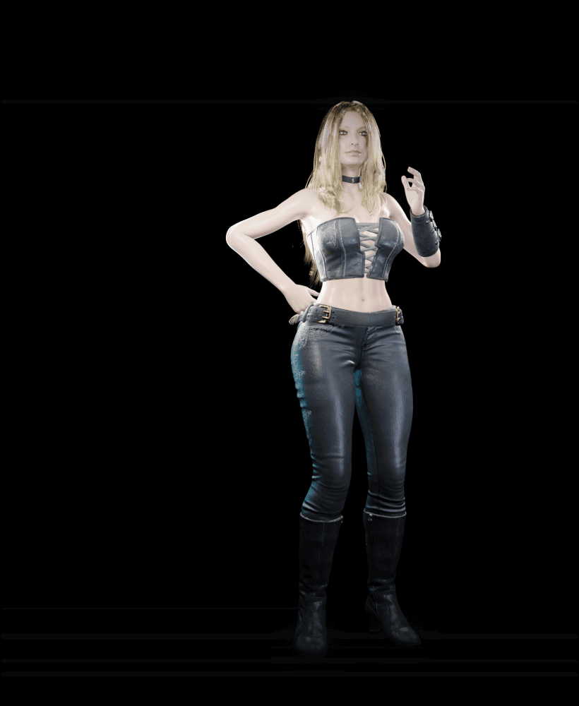 Modern Gothic Woman 3d model