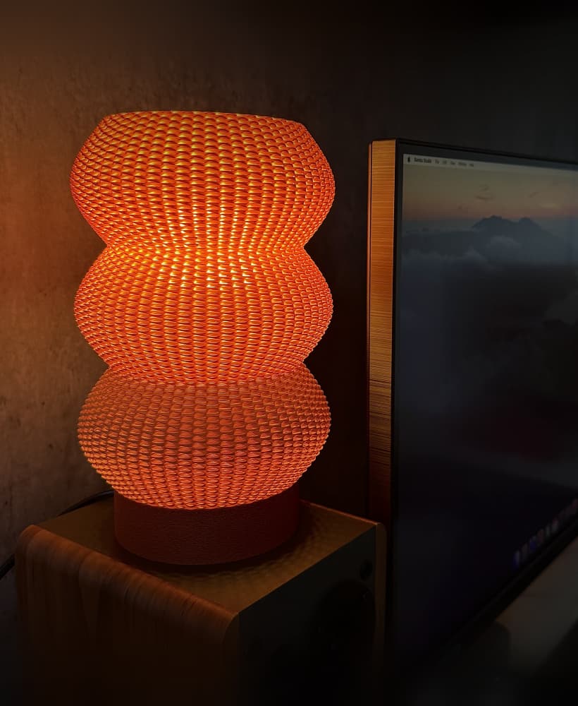 Basketweave Lamp 3d model