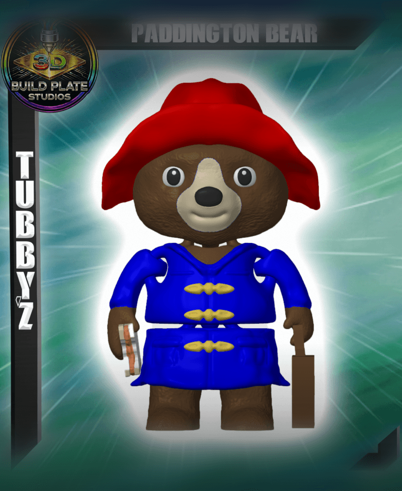 Paddington Bear Multicolor Flexi Print-In-Place 3d model