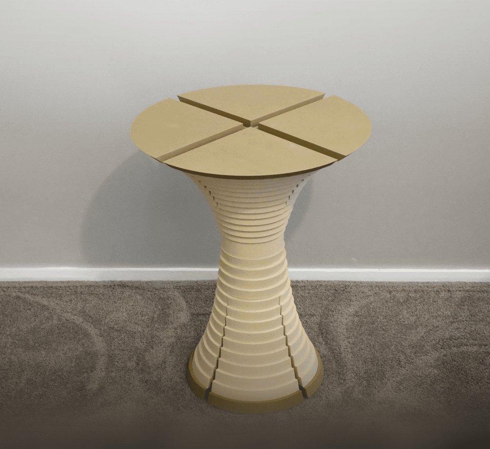 Orla End Table: Prints on any standard size printer 3d model