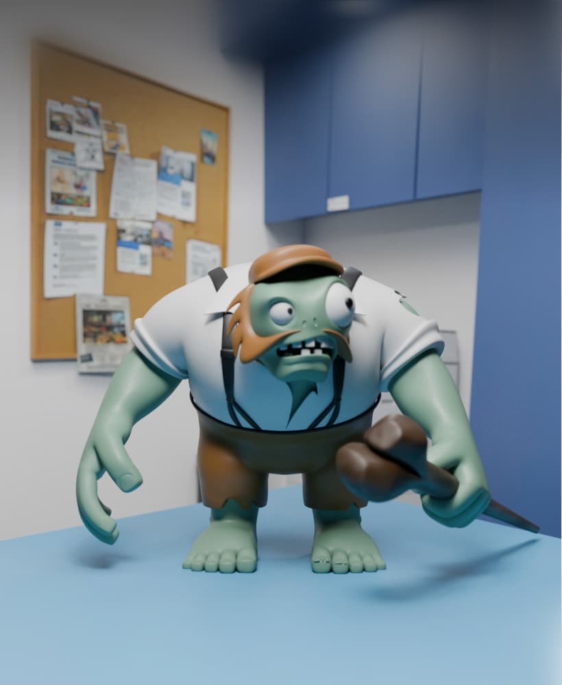 Gargantaur PVZ Plant vs Zombie 3d model