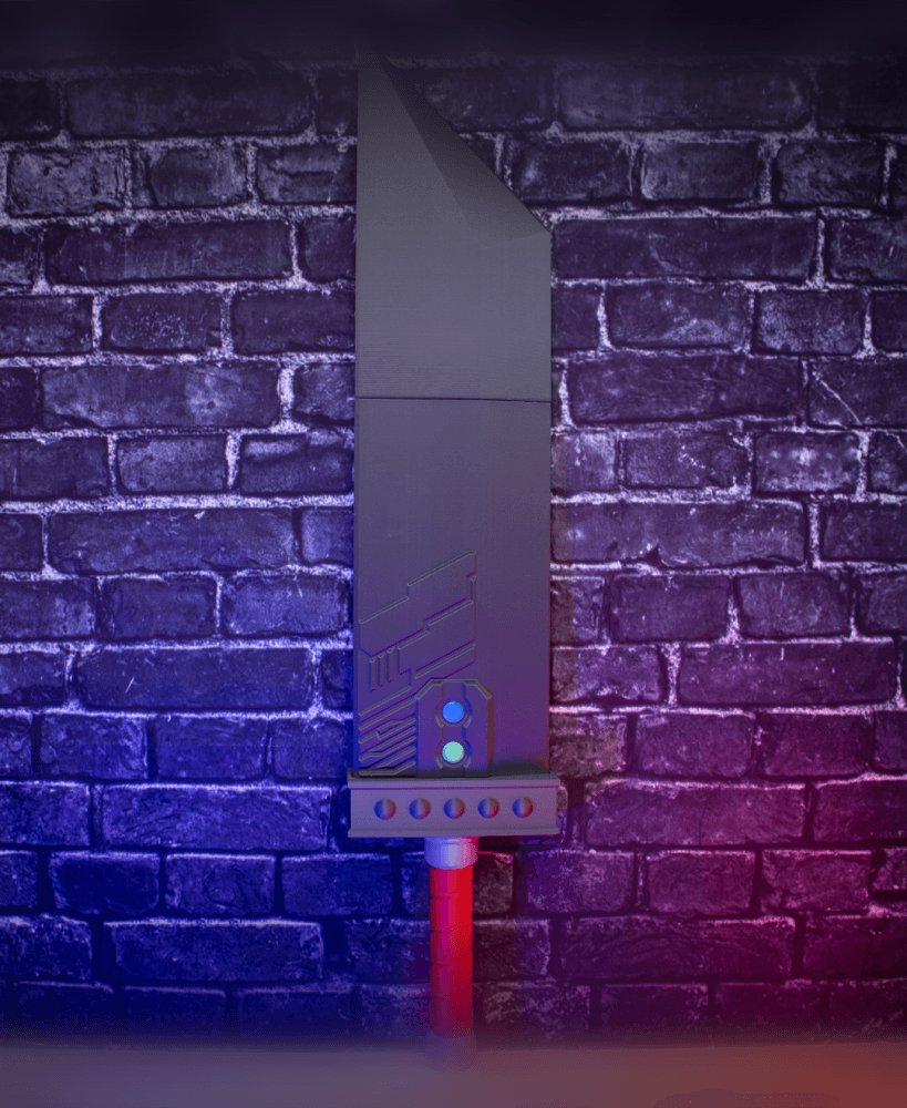 Buster Sword - Final Fantasty Cosplay Prop Kit | No Supports, No AMS, No Glue 3d model