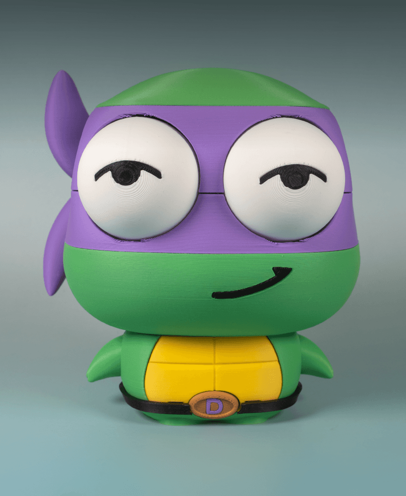 (Large) Toddler Mutant Ninja Turtle Donako (No AMS/No Support/No Glue) 3d model