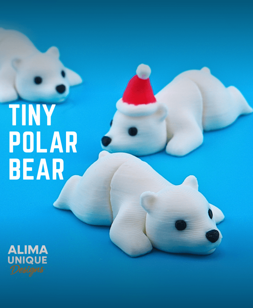 Bonus Design - Tiny Polar Bear 3d model