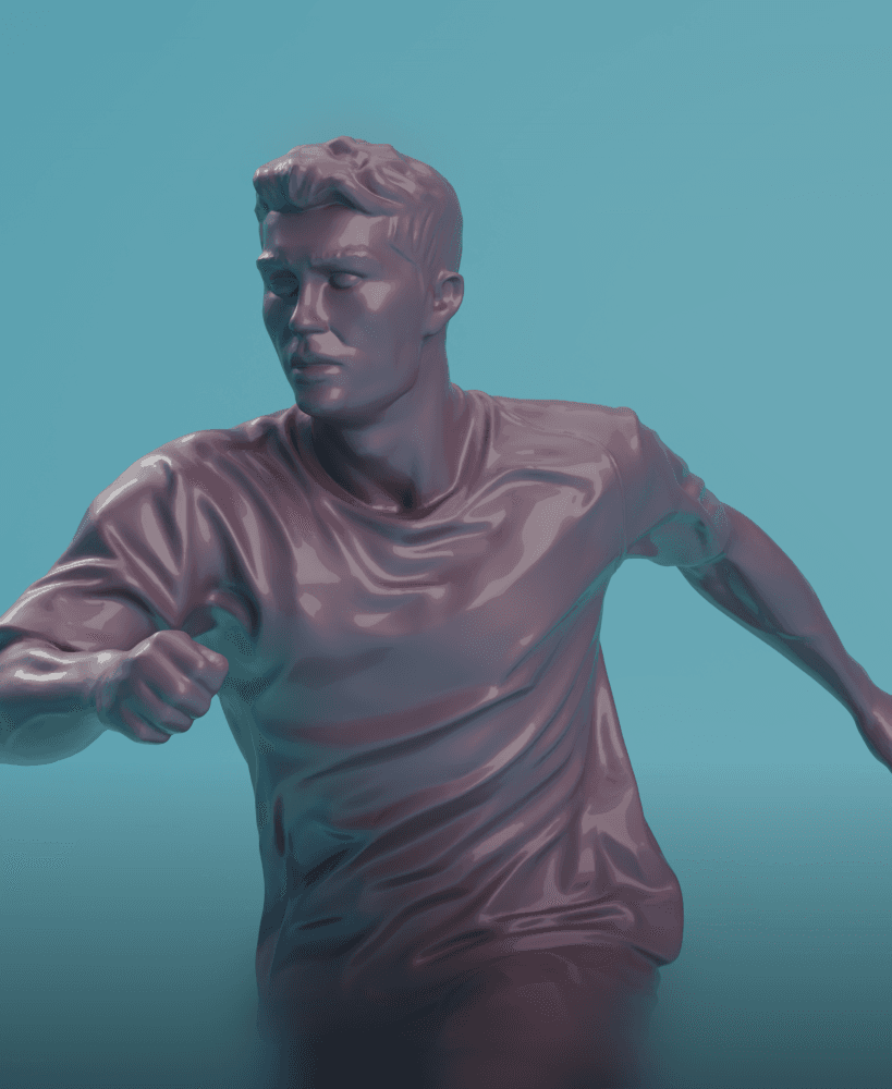 Cristiano Ronaldo 3D Printable Figurine STL 3d model