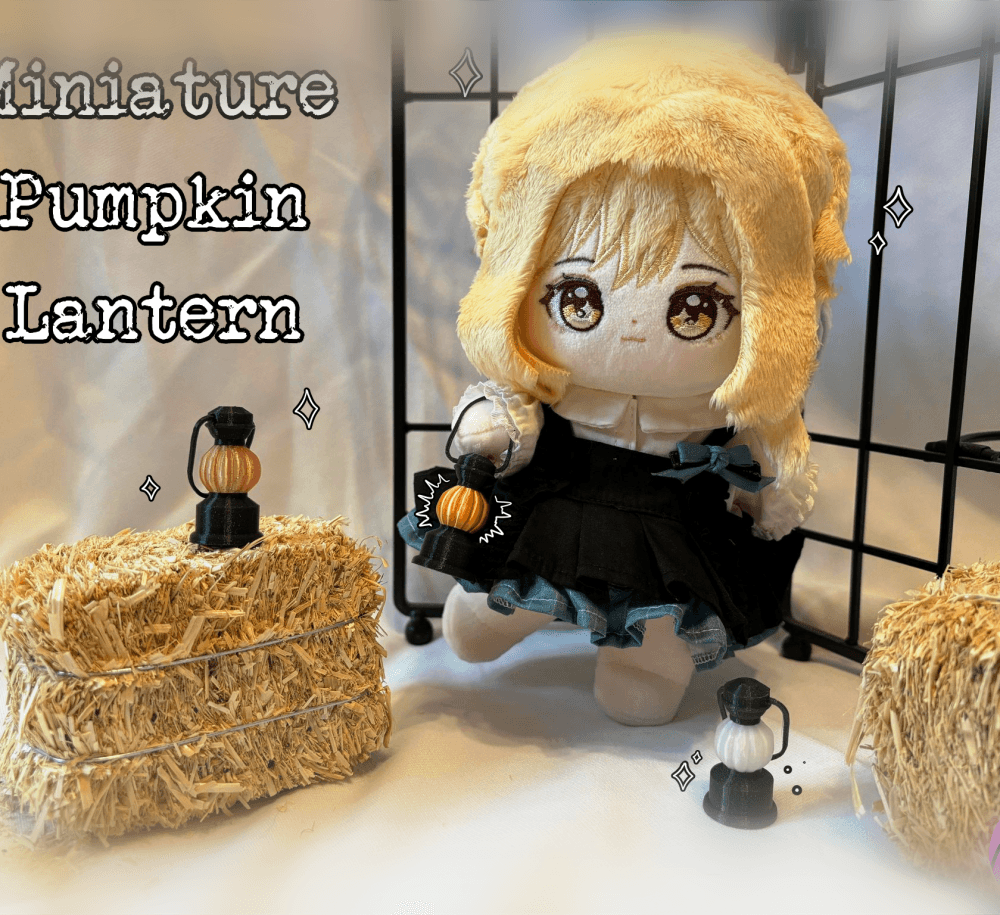 Miniature Pumpkin Lantern 3d model