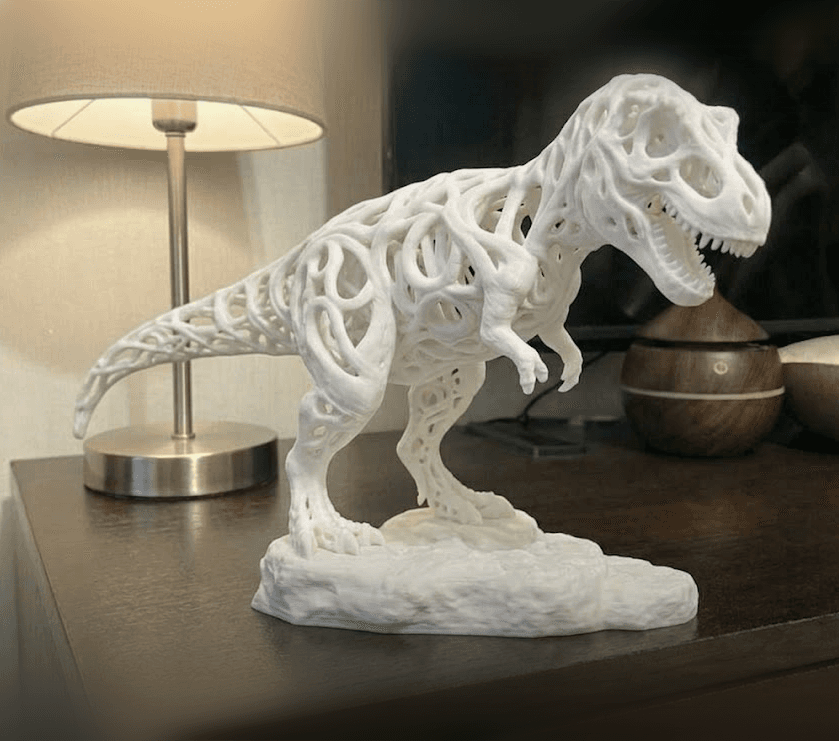 Dinosauro T-Rex stile voronoi 3d model