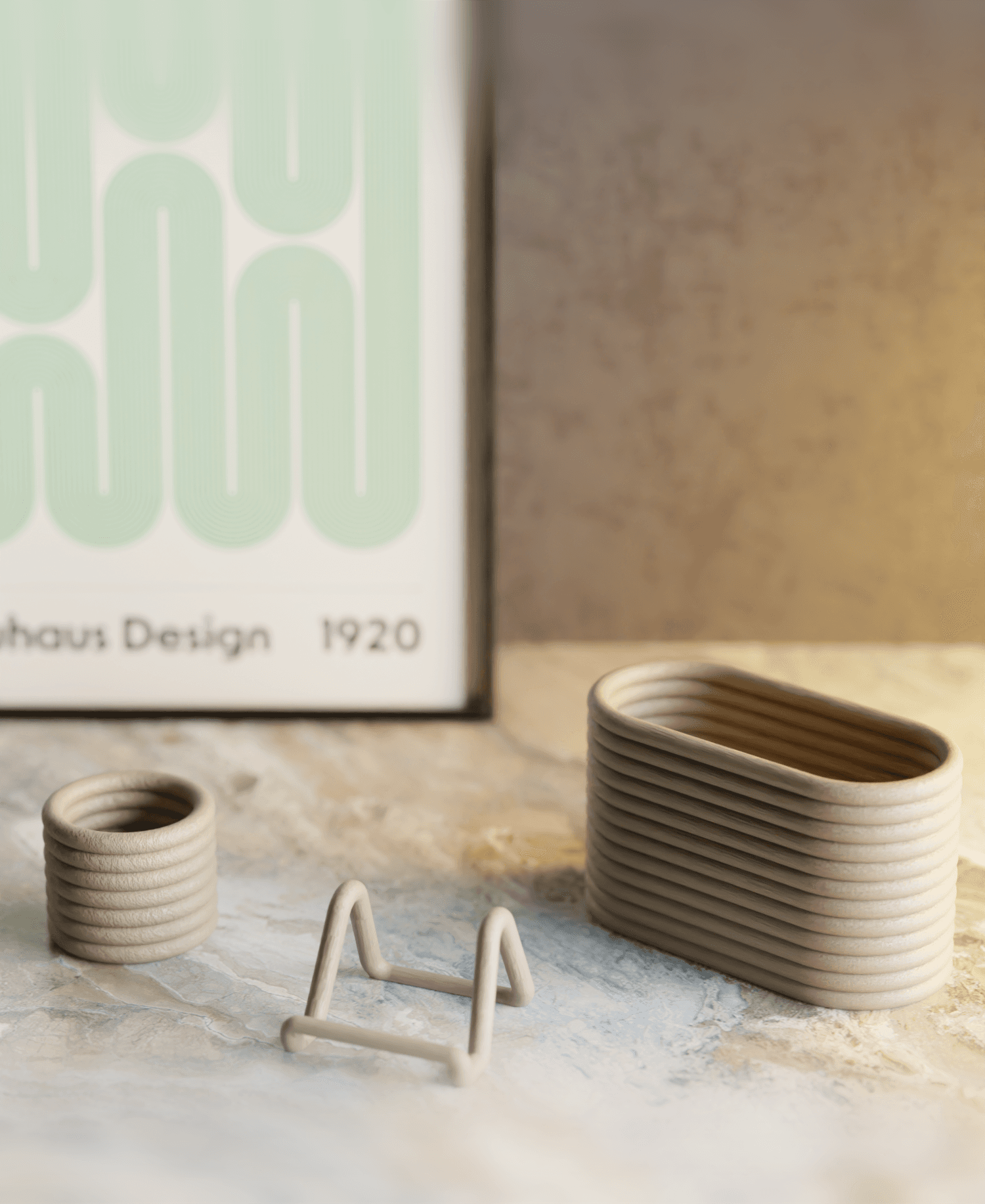 Nova Nesting Trio: A Harmonious Blend of Form and Function 3d model