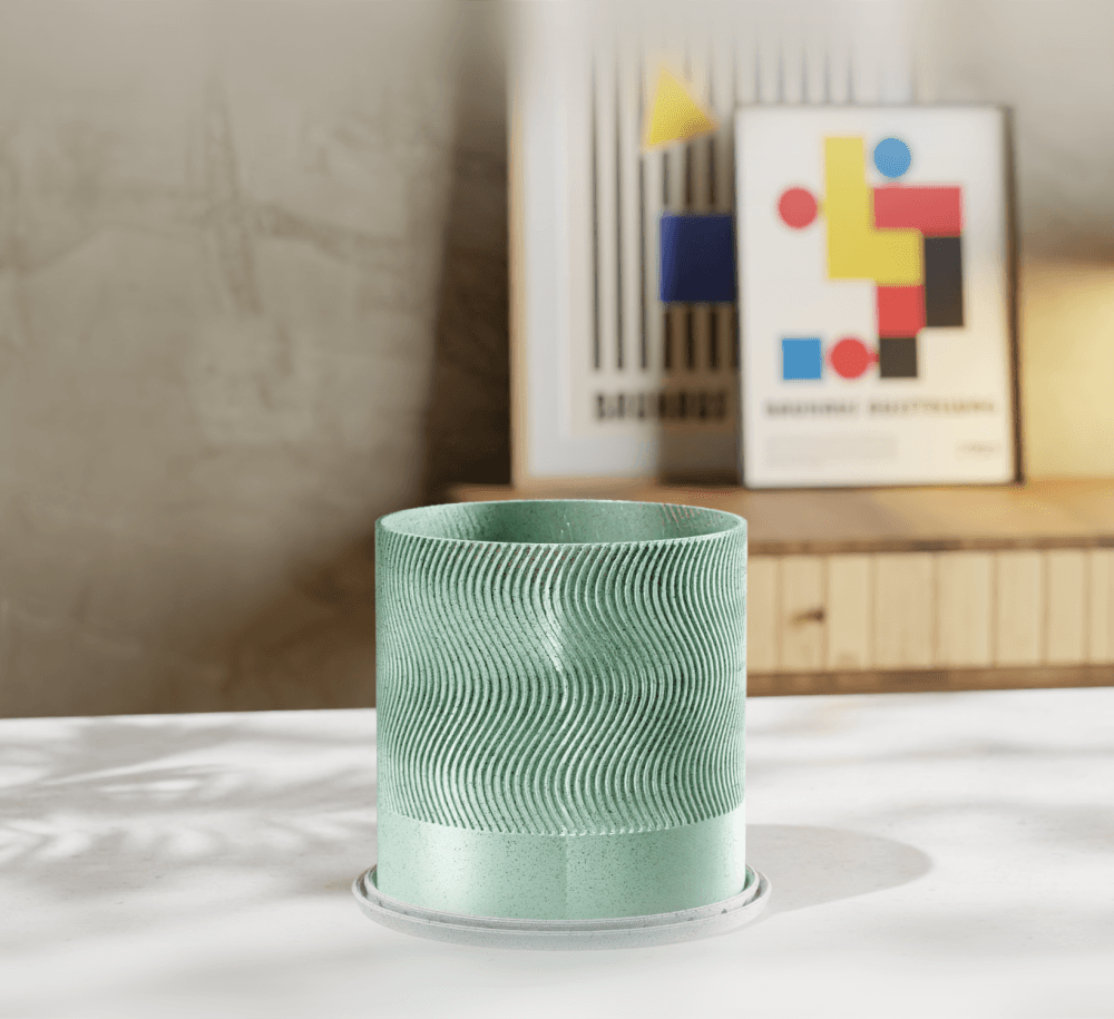 TidalFlow Planter + Base 3d model