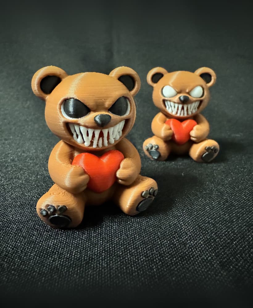 Horror Valentine Bear 3d model