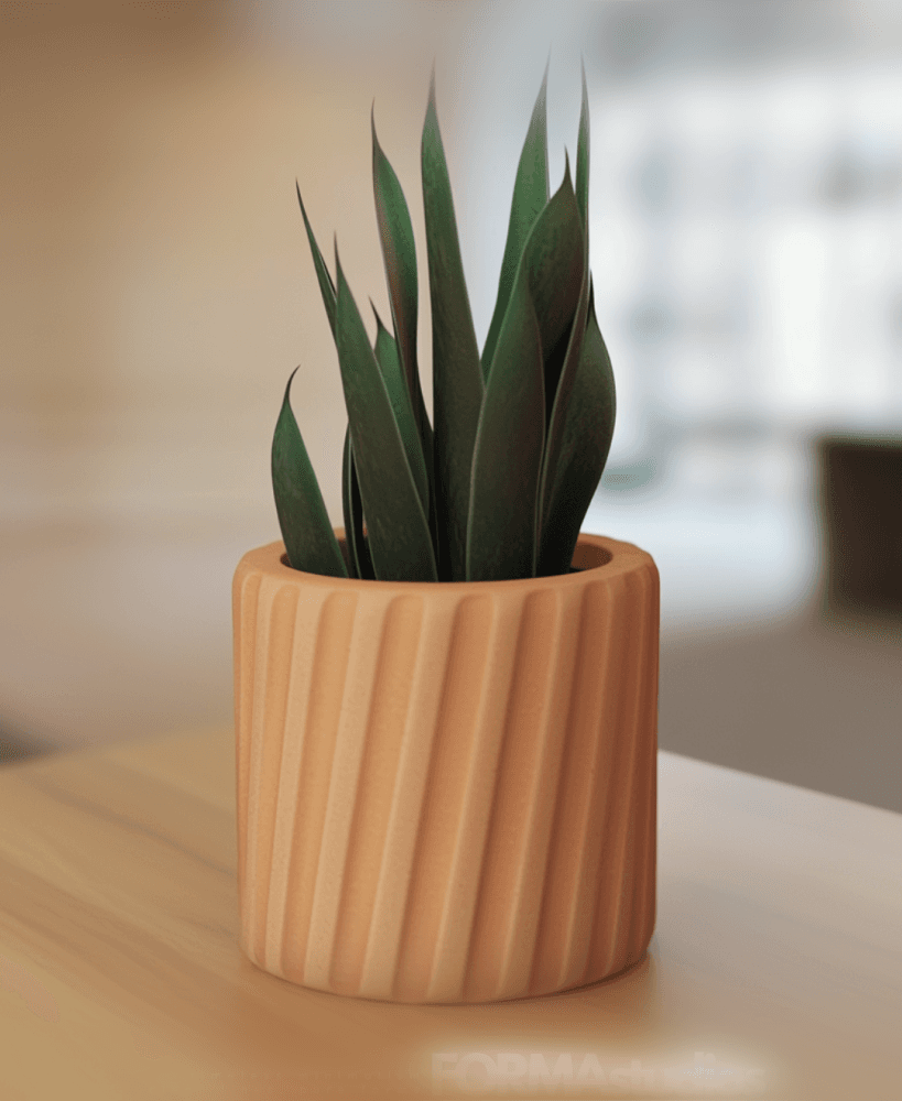 Planter with drip tray - FORMAstudios P009 3d model