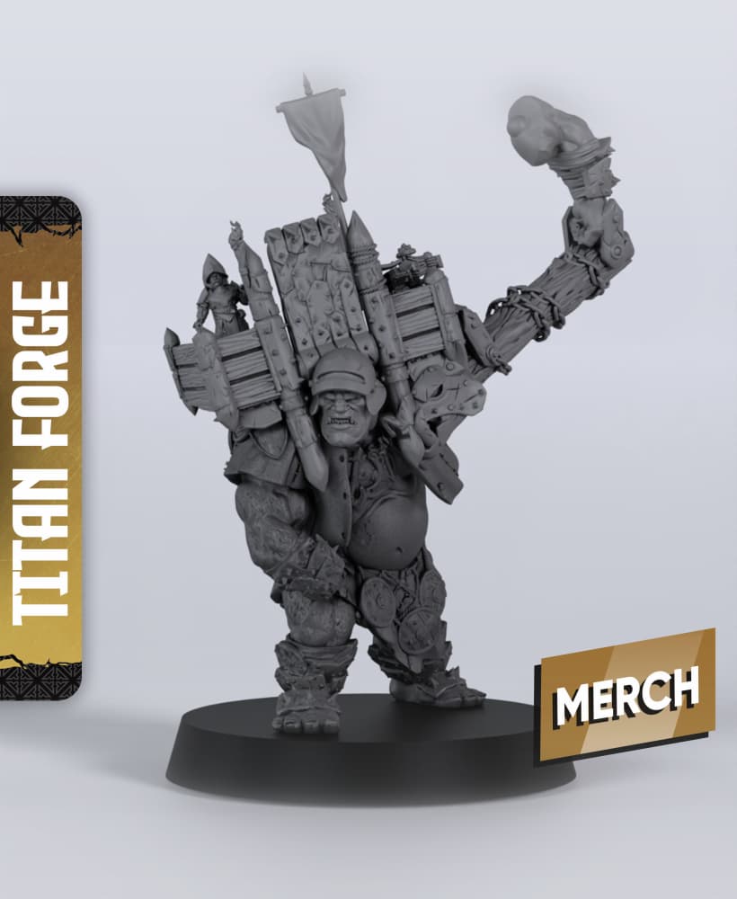 City Watch Siege Giant - With Free Dragon - 5e DnD Inspired for RPG and Wargamers 3d model