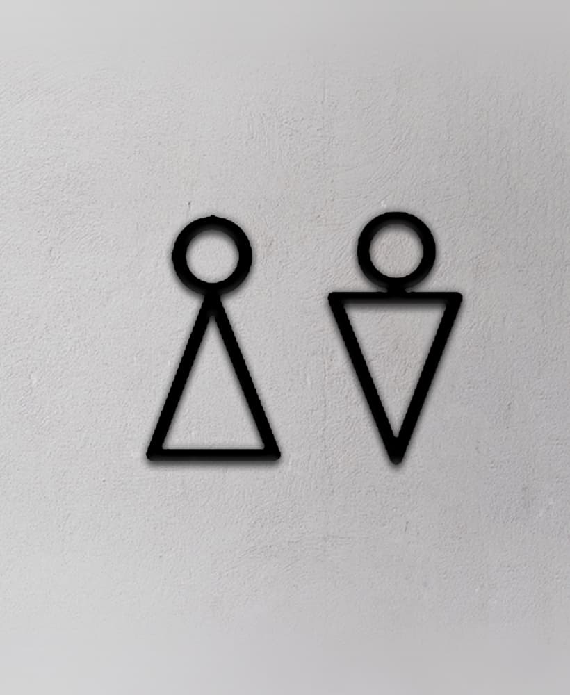 Toilet Sign 3d model