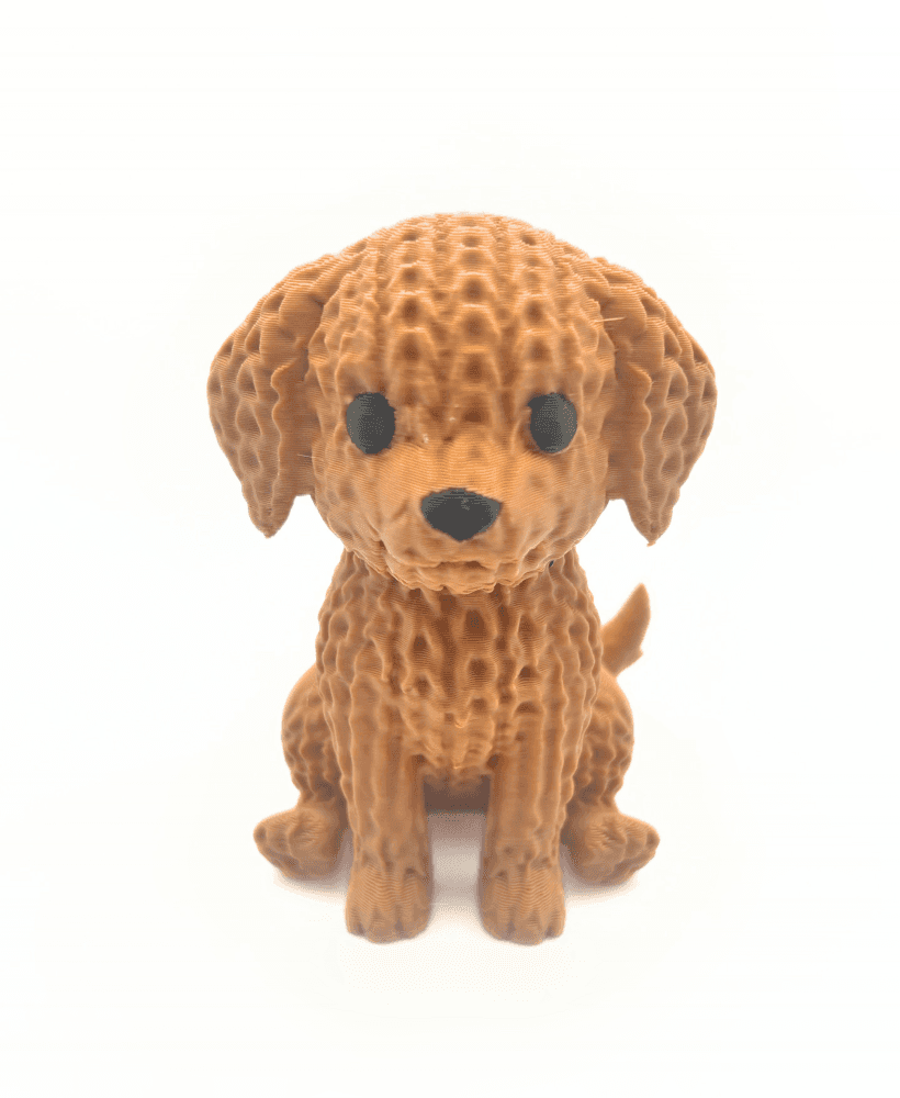 Cute Knitted Dog 3d model