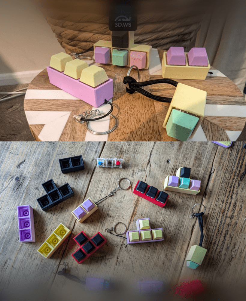 Mechanical Keycap Clicker Collection Free Model 3d model