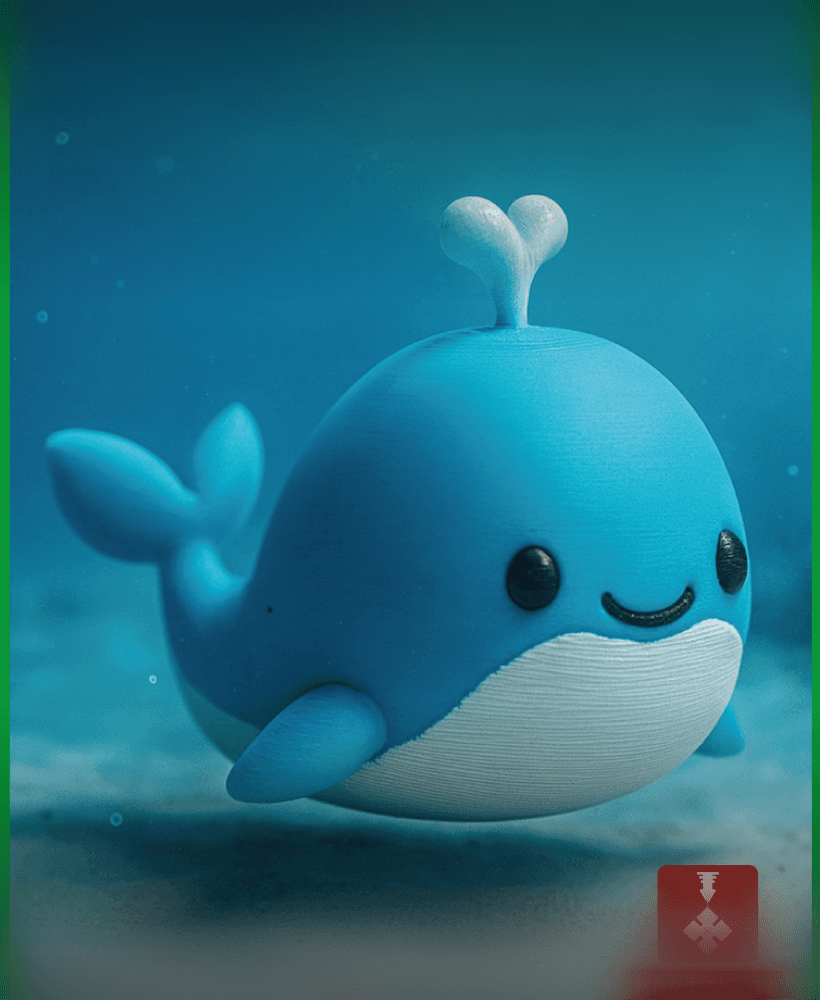 Whale small buddy 3d model