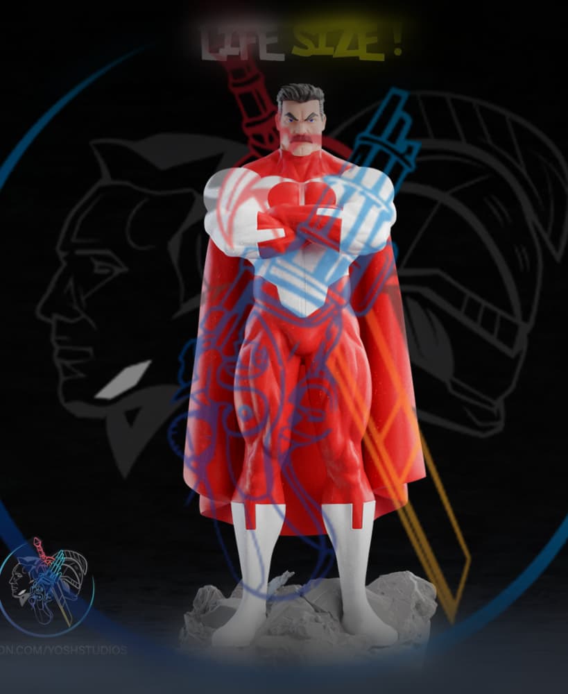Life Size Omni-Man 3D Printer STL File 3d model