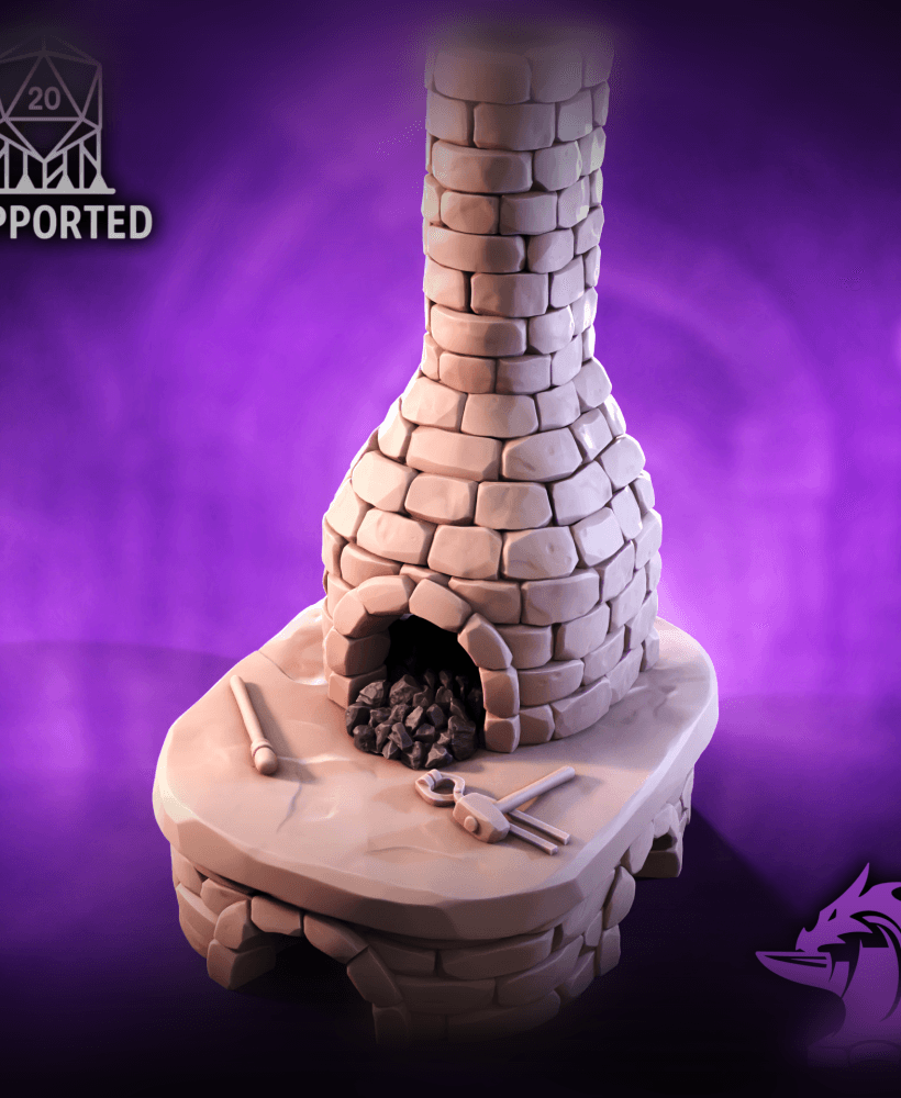 Blacksmith Forge | Tabletop 32mm Scatter Terrain 3d model