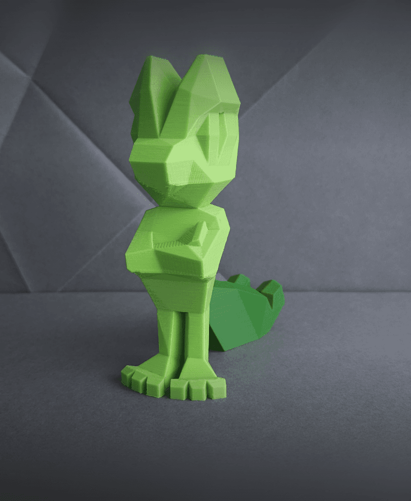 Treecko Low Poly Pokemon 3d model