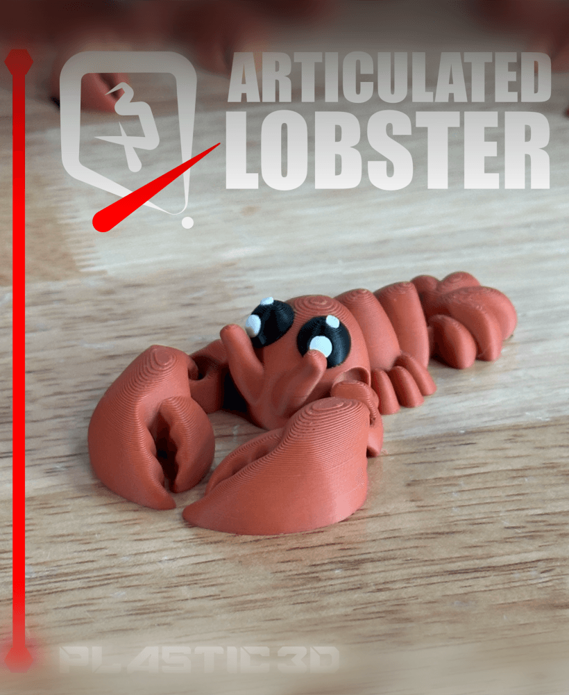 Articulated Lobster — The Crimson Crusader 3d model