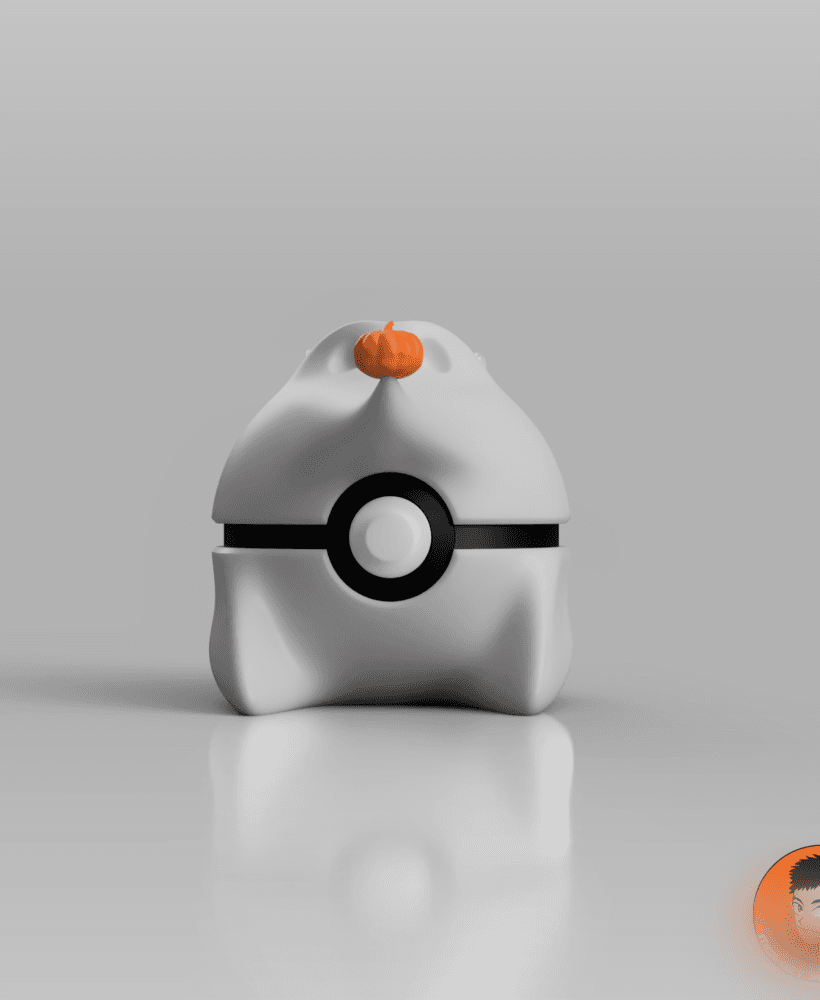 Zero Pokeball from The Nightmare Before Christmas 3d model
