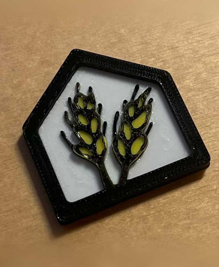Wheat Token - Carcassonne Traders and Builders 3d model