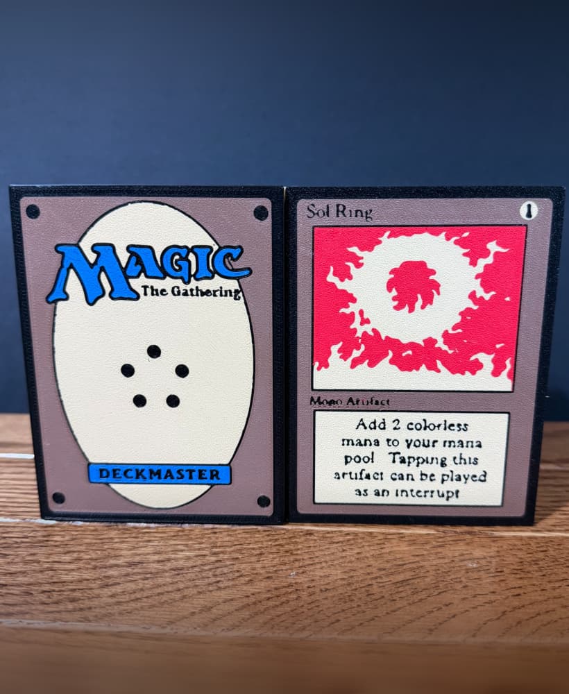 Magnetic Naked Deck Box for Commander MTG (AMS Required, Support Free) 3d model