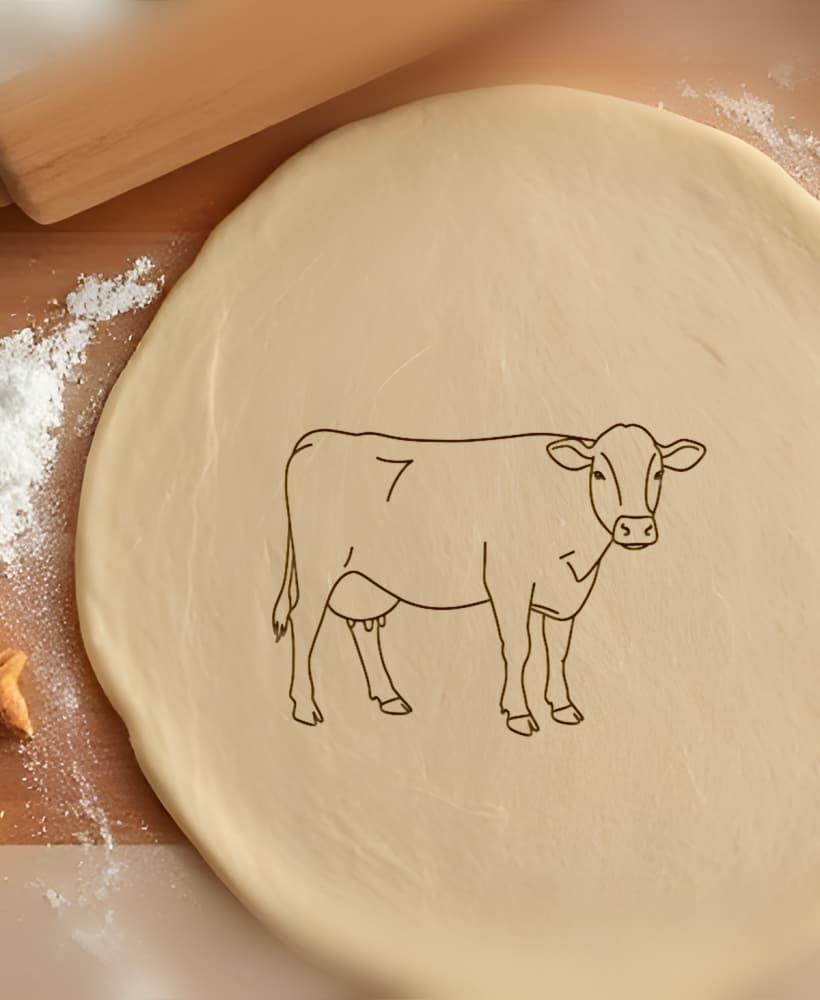 Cow Cookie Cutter, Biscuit Cutter 3d model