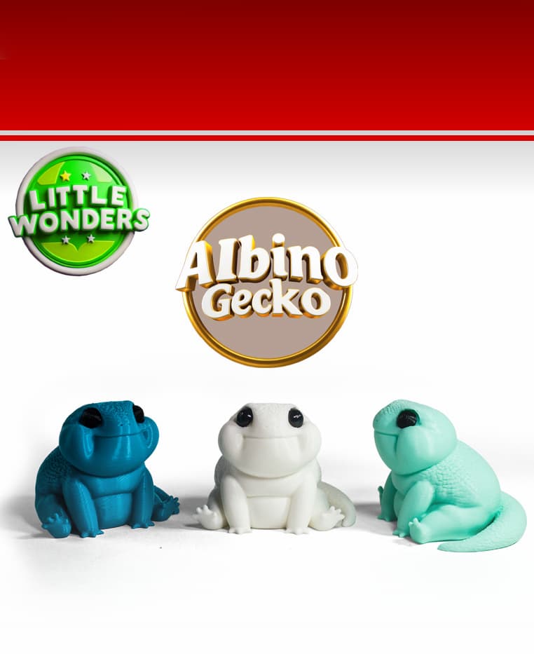 Free Albino Gecko 3d model