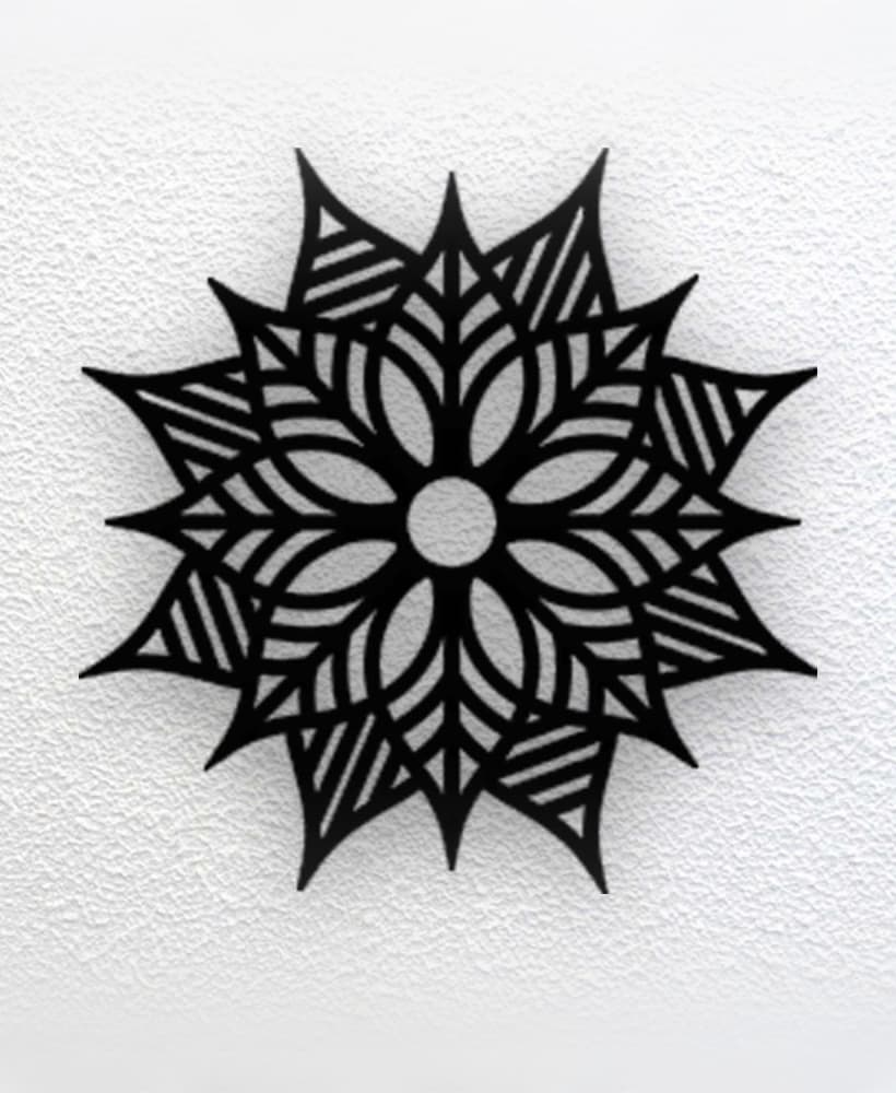 Mandala Wall Art 3d model