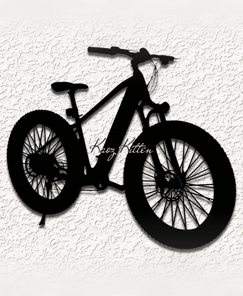 mountain ebike WALL ART HOME DECOR 3d model