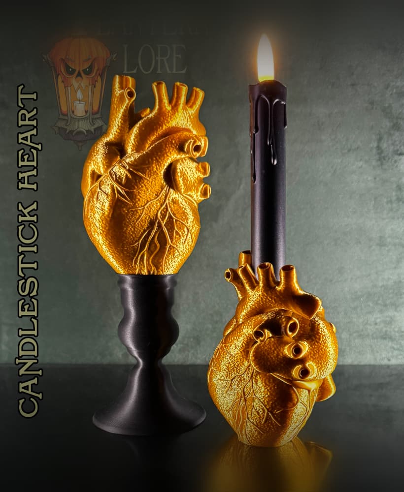 Candle Stick Heart (Pre Supported) 3d model