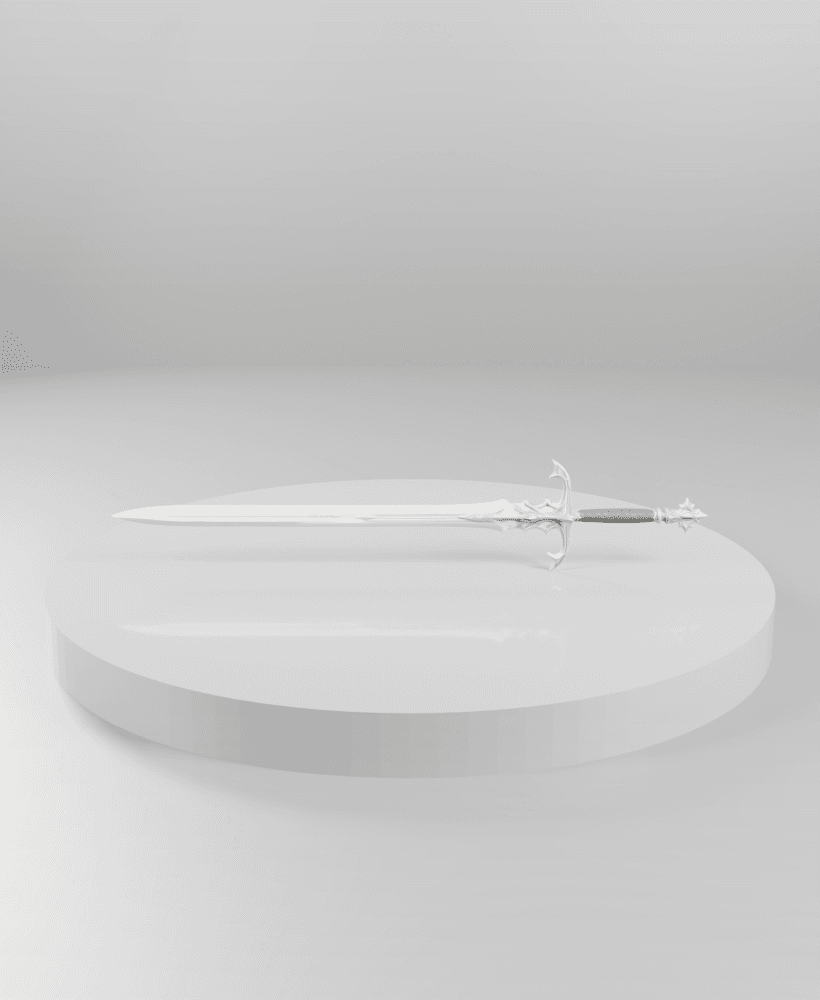 Nice fancy sword prop file - 3d model