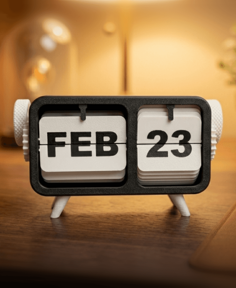 Flip Calendar For Desk, Home, Office 3d model
