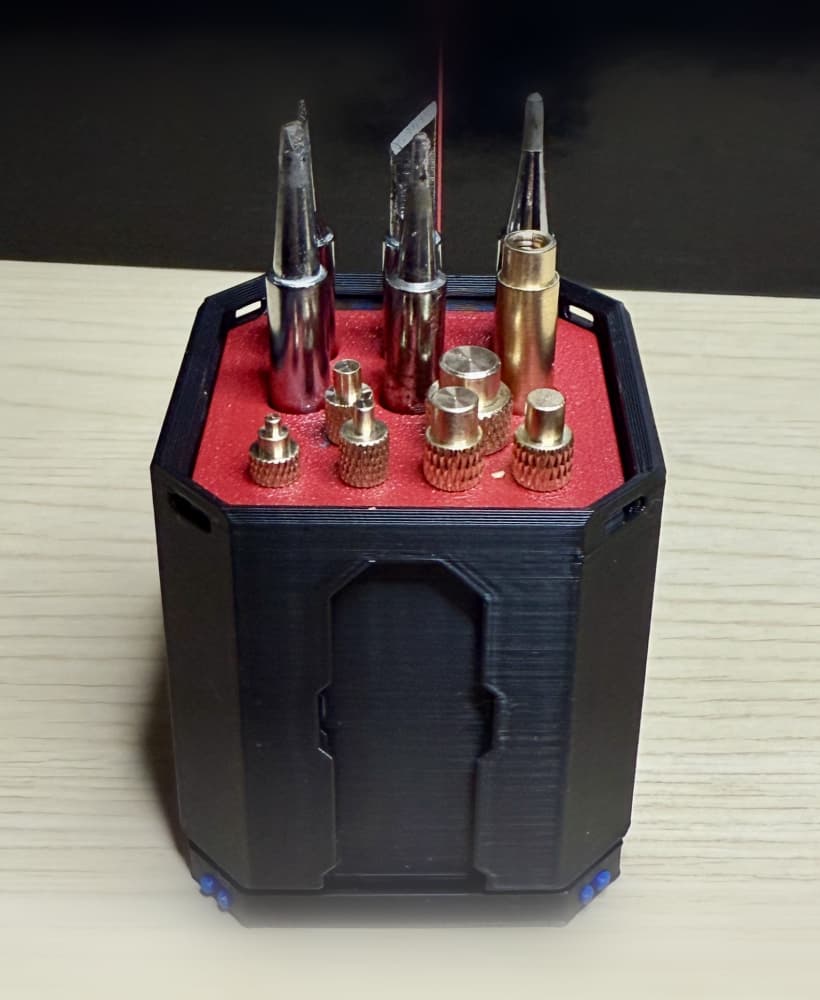 1x1 Multibin Lid Soldering Iron Tip Holder 3d model