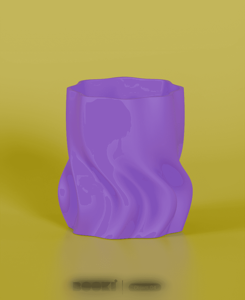 Geometric, Organic - vase | object 4 3d model
