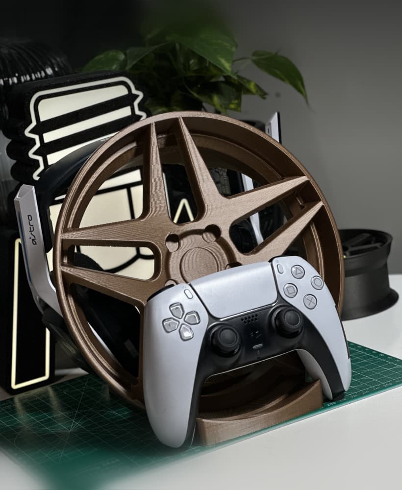 Astro Inspired Headphone and Controller Stand 3d model