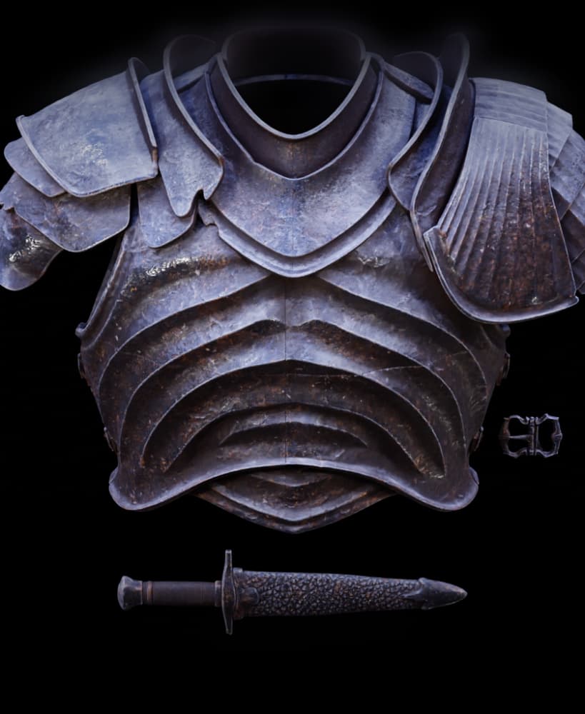 SOUL OF CINDER Armor Chest Gorget Pauldrons STL Fan Art Model 3d model