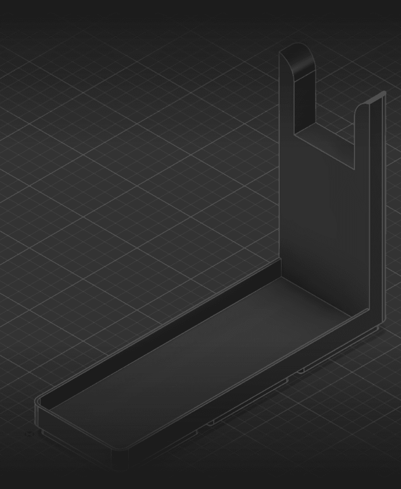 Gridfinity Handgun Holder 3d model
