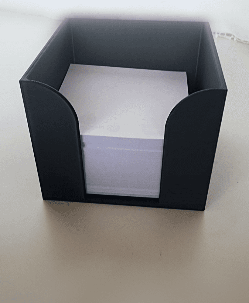 Minimalist Cube Memo Pad Holder - V1 (Standard) 3d model