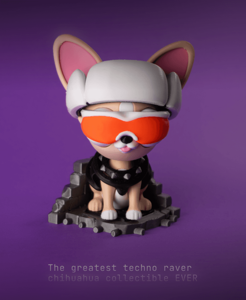 Chucho the Techno Raver - Collectible toy 3d model