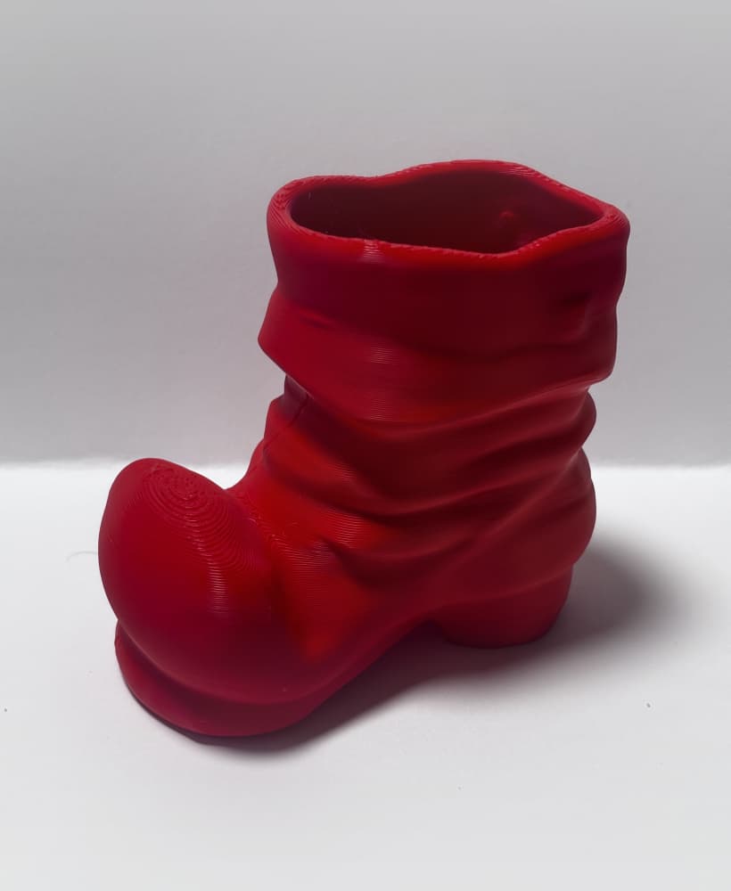 Santa shoe candy bowl 3d model
