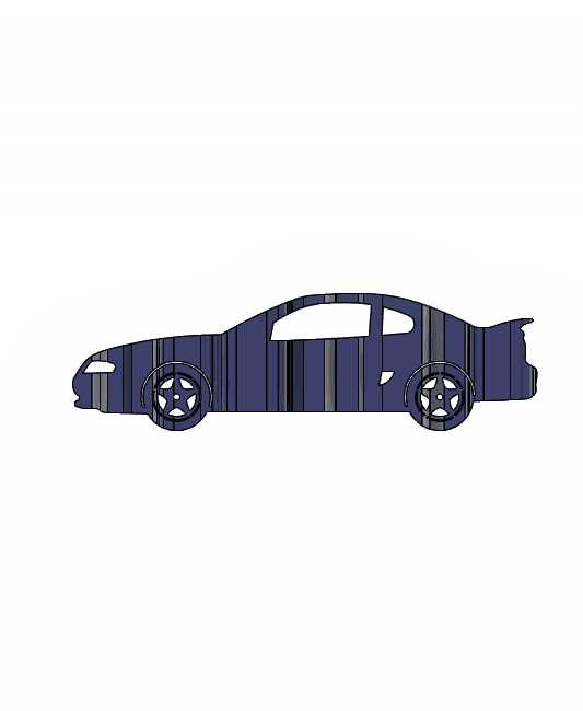SN 95 Mustang Car Flip Art 3d model