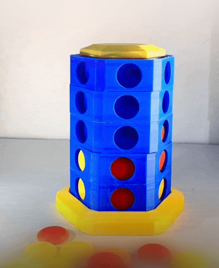 Connect Four Spin Tower 3d model