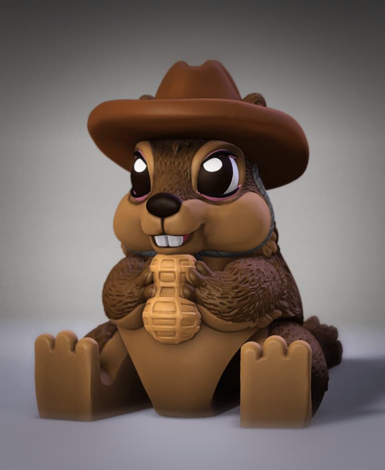 Peanut the Squirrel 3d model