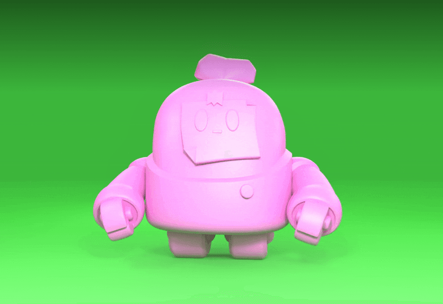 Sprout (Original) - Brawl Stars 3d model