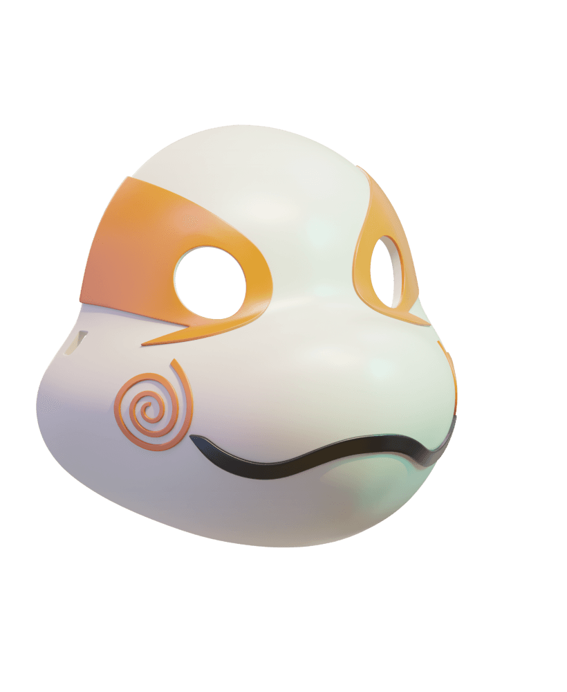 Michaelangelo Anbu Mask TMNT x Naruto 3d model