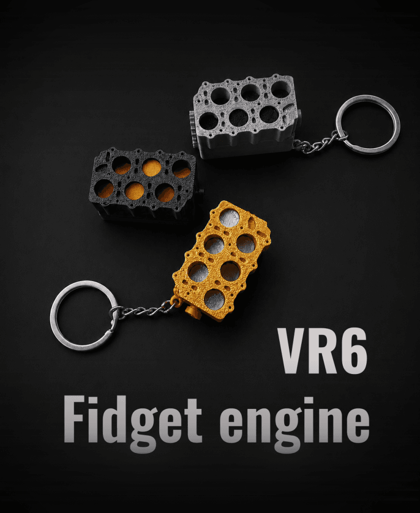 Fidget engine Vr6 3d model