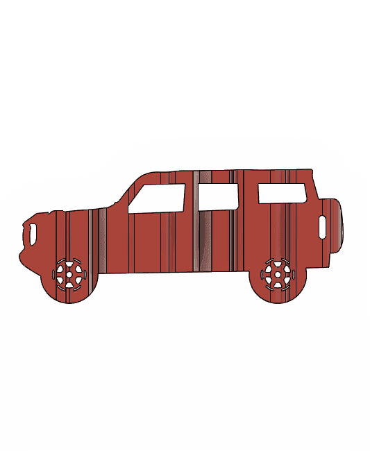 Bronco 2023 3D Car Flip Art Desk Display 3d model